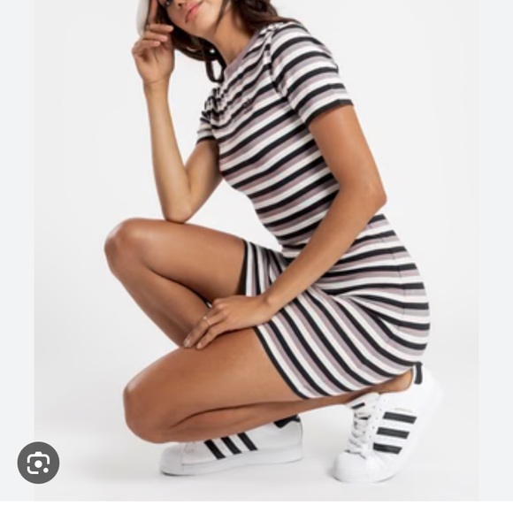Adidas striped tshirt dress - Picture 3 of 10